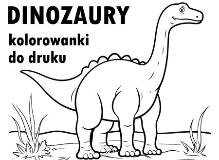 Dinozaury - kolorowanki