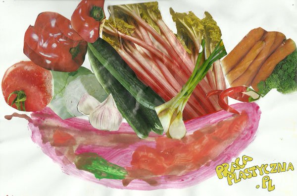 Prace plastyczne warzywa