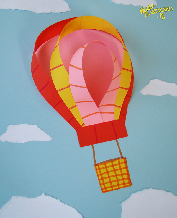 Balon latający z papieru