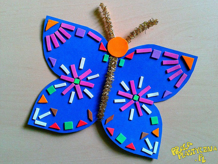 Piankowy motyl mozaikowy