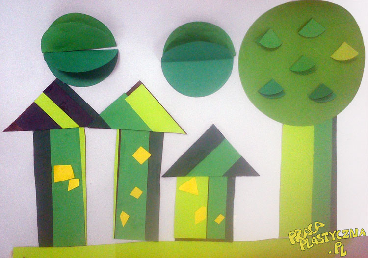 Zielone miasteczko - Prace plastyczne dla dzieci