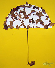 Jesienny parasol z posypką