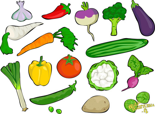 Warzywa - rysunki dla dzieci