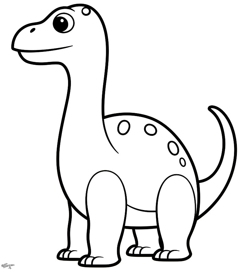 Dinozaur kolorowanka dla dzieci
