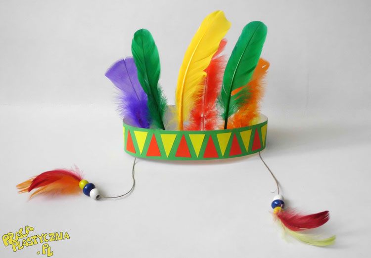 Pióropusz indiański - Prace plastyczne dla dzieci