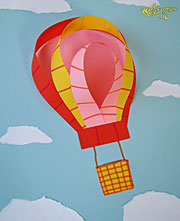 Balon latający z papieru