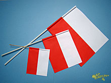 Flaga Polski z papieru