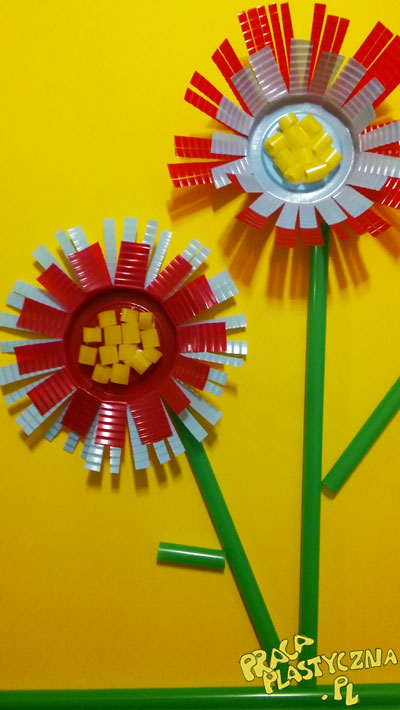 Kwiatki z kubeczka - Prace plastyczne dla dzieci