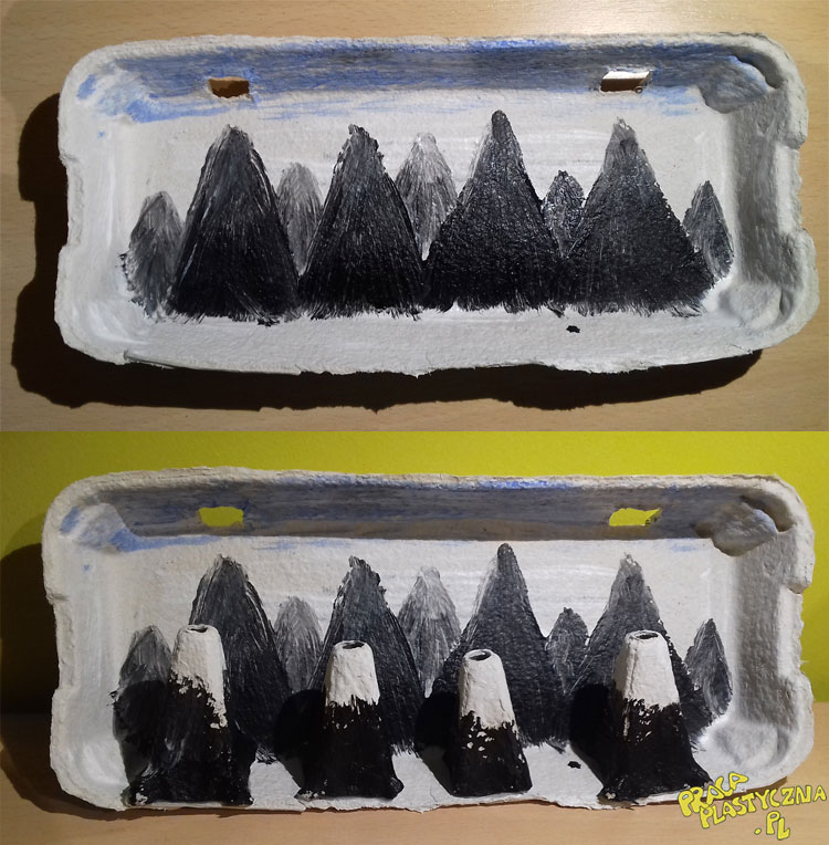 Zima w górach - Prace plastyczne dla dzieci