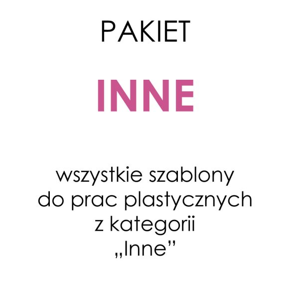 Pakiet szablonów inne